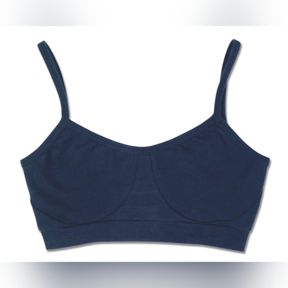 Soul Flower Black Organic Cotton Bralette